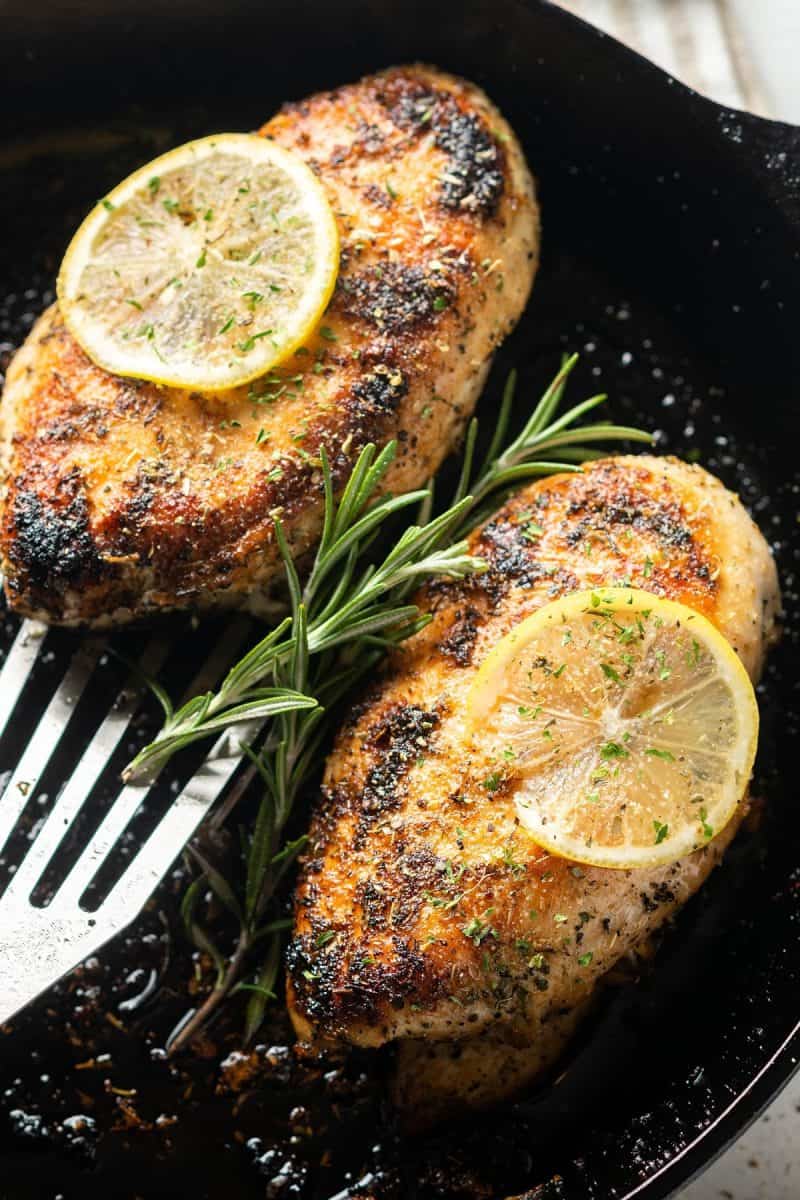 Seared Cast Iron Skillet Chicken Breasts Dr. Davinah's Eats