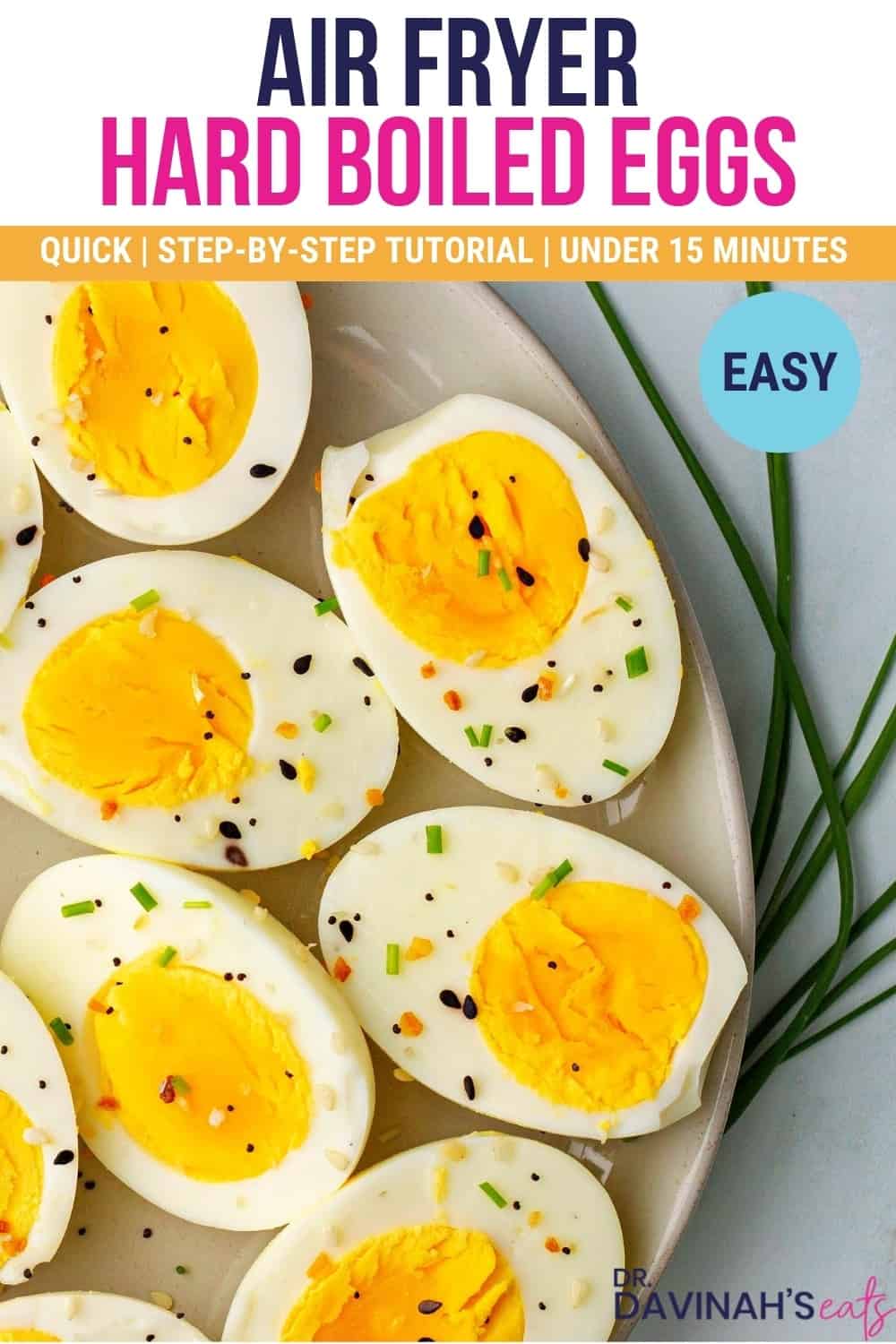 Easy Air Fryer Hard Boiled Eggs Ninja Dr Davinah S Eats