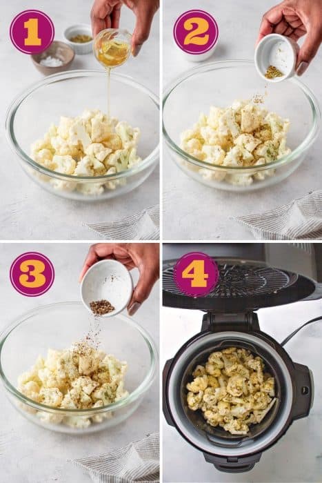 Air Fryer Roasted Cauliflower Recipe - Dr. Davinah's Eats