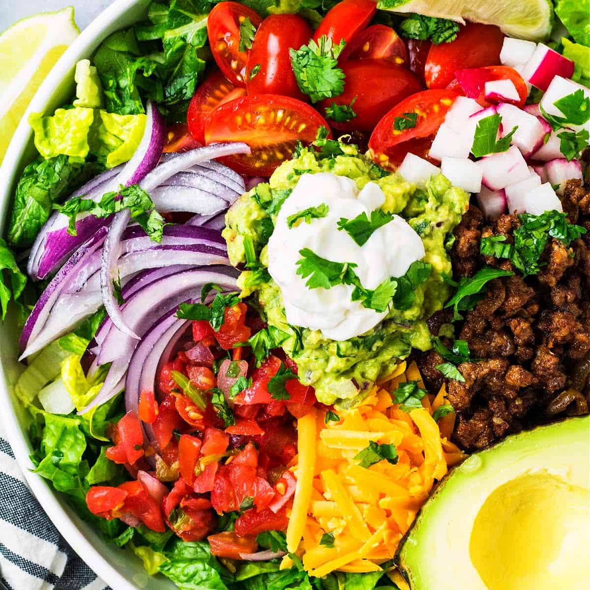 Keto Taco Salad Supreme Recipe Dr Davinah S Eats