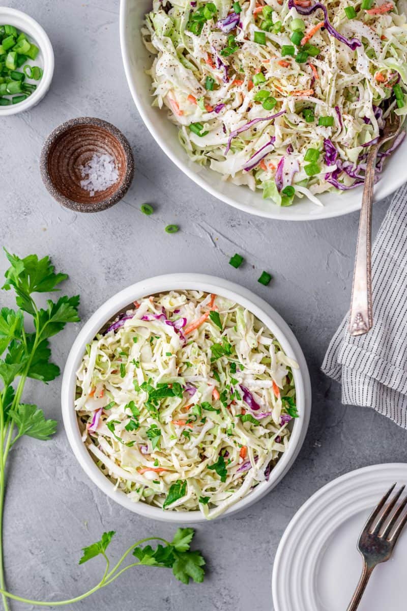 Best Keto Coleslaw Recipe [+VIDEO] Dr. Davinah's Eats