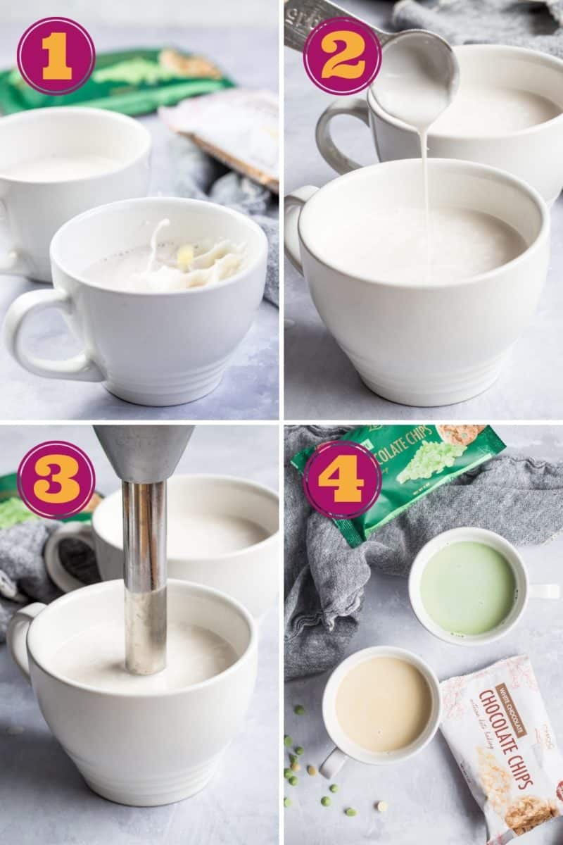A step-by-step photo tutorial for how to make keto white chocolate