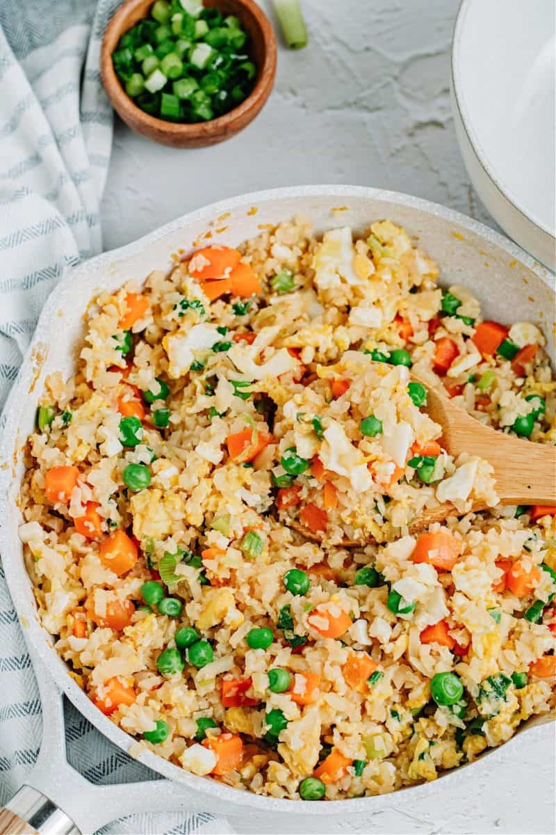 Keto Fried Rice (Cauliflower Fried Rice) Recipe - Dr. Davinah's Eats