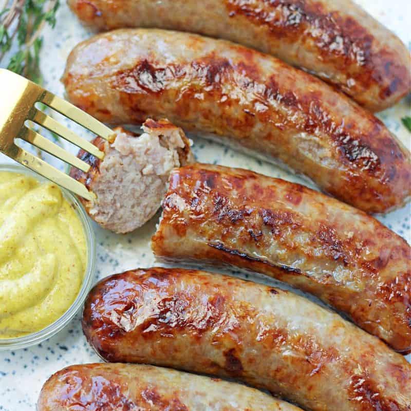 Air Fryer Brats [+VIDEO] - Dr. Davinah's Eats