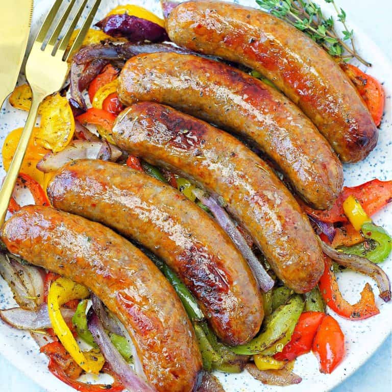 Ninja Foodi Air Fryer Italian Sausages - Dr. Davinah's Eats