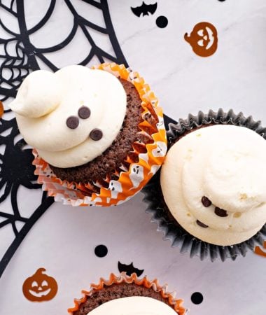 two keto almond flour brownie cupcakes