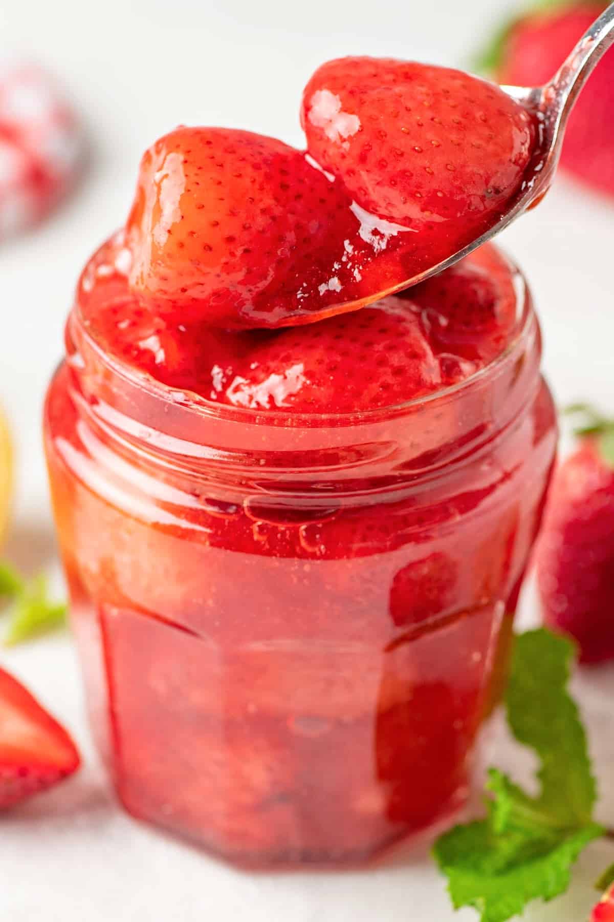 Keto Strawberry Sauce Dr. Davinah's Eats
