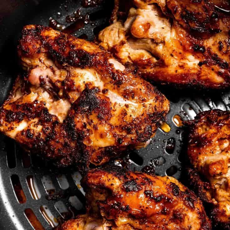 Ninja Air Fryer Chicken Thighs Dr. Davinah's Eats