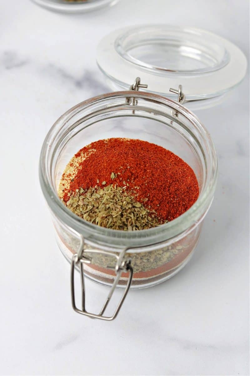 spicy chicken dry rub before mixing