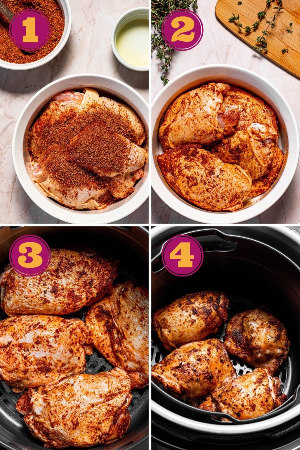 Ninja Air Fryer Chicken Thighs Dr Davinahs Eats