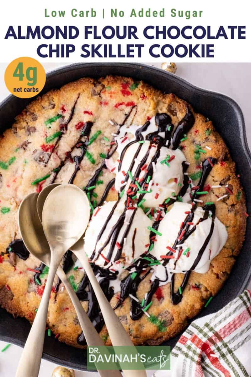 Keto Skillet Cookie (under 3 net carbs) - The Best Keto Recipes