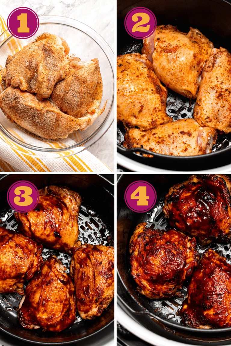 Air Fryer BBQ Chicken Thighs Dr. Davinah's Eats