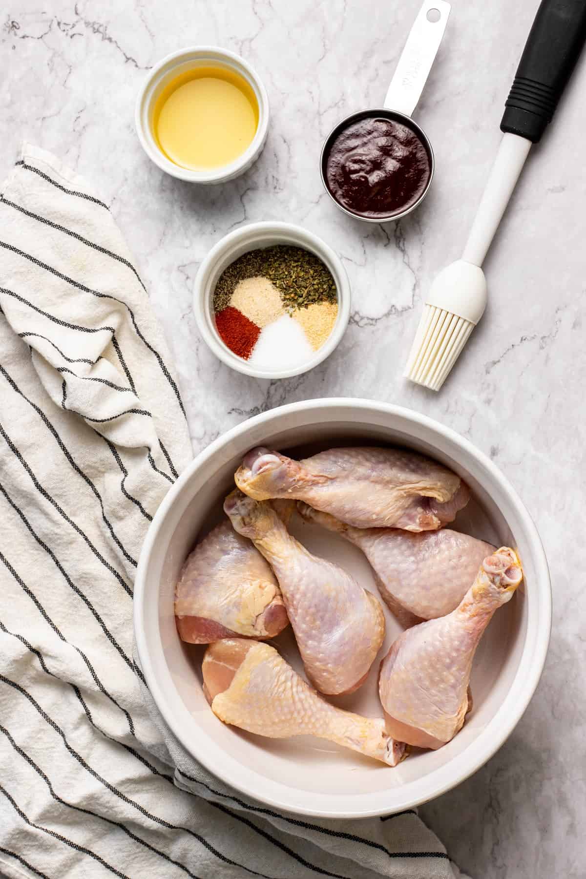 Air Fryer BBQ Drumsticks Ingredients