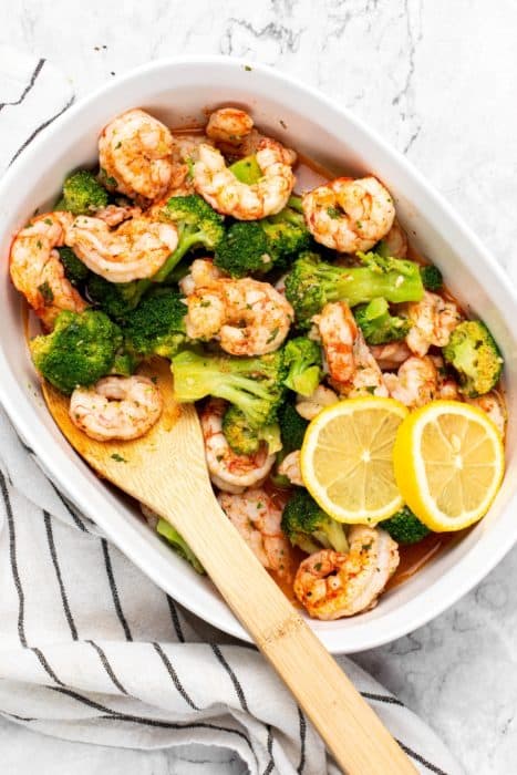 Air Fryer Frozen Shrimp & Broccoli (15-Minute Meal) - Dr. Davinah's Eats