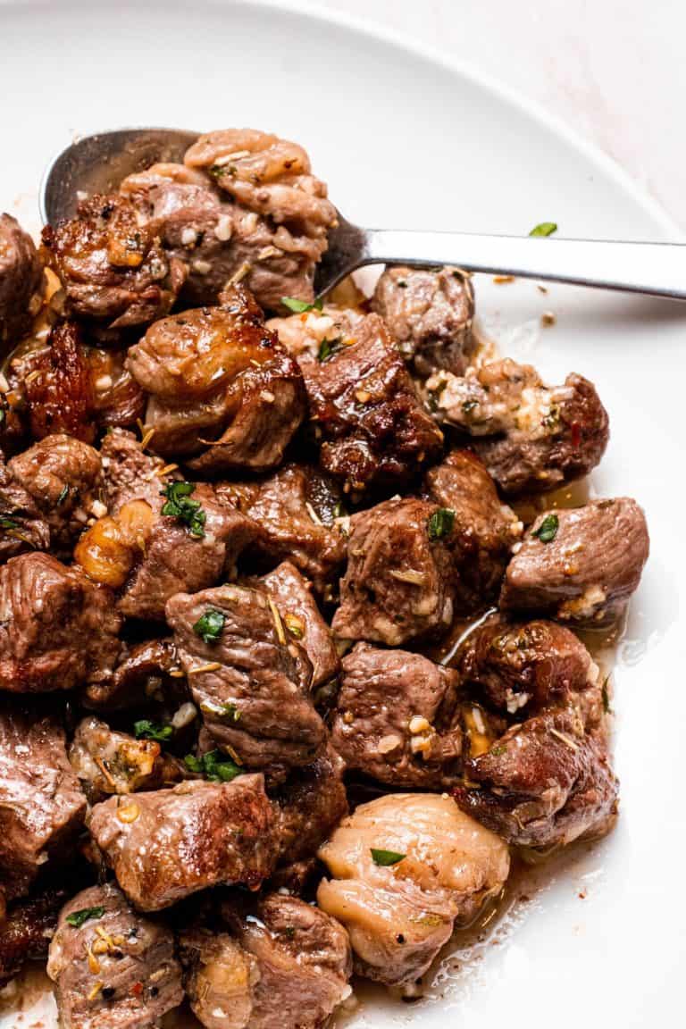 Air Fryer Garlic Butter Steak Bites Dr. Davinah's Eats