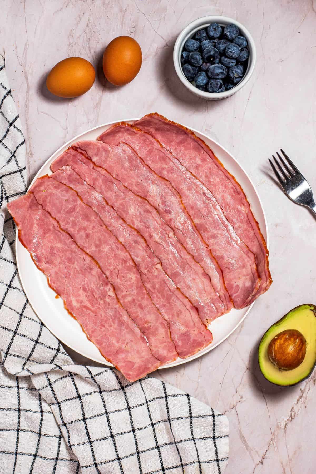Air Fryer Turkey Bacon complete ingredients