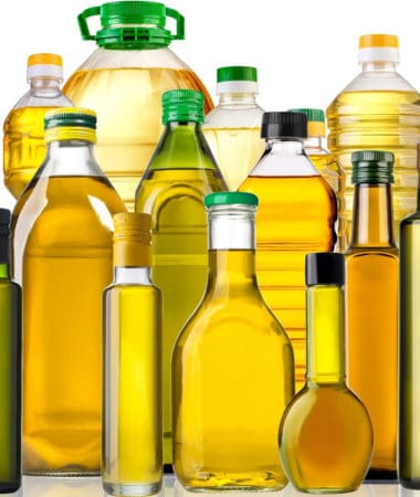 close up of cooking oils