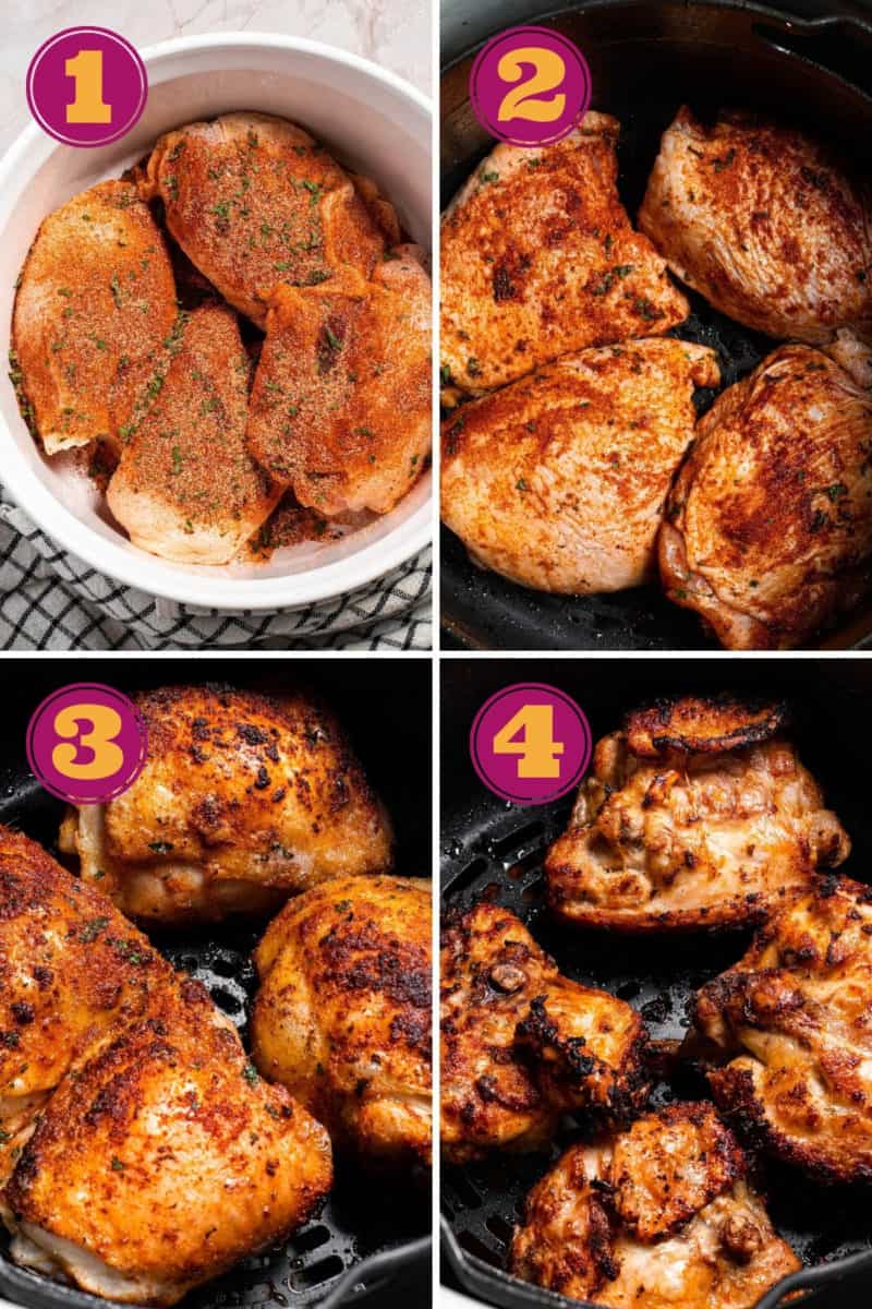 Air Fryer Cajun Chicken Thighs Dr Davinahs Eats 7246