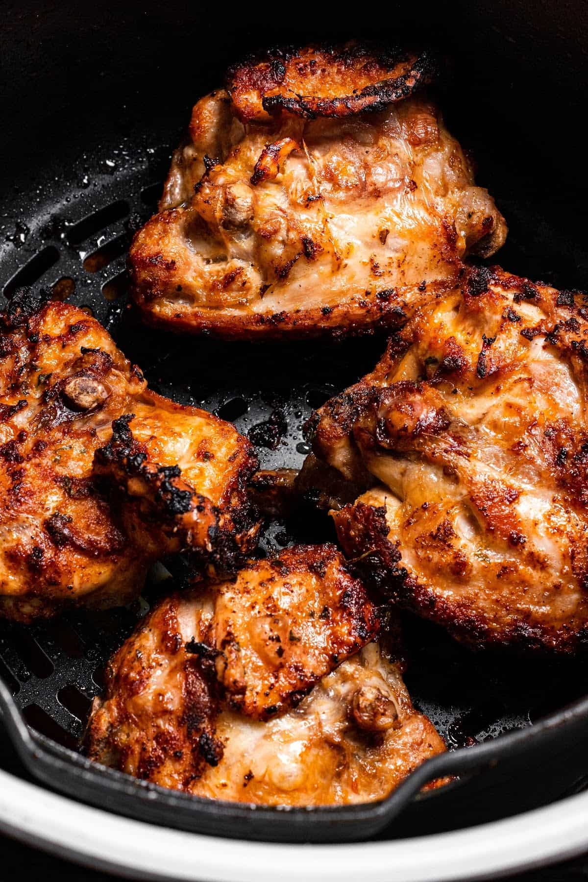 Air Fryer Cajun Chicken Thighs - Dr. Davinah's Eats