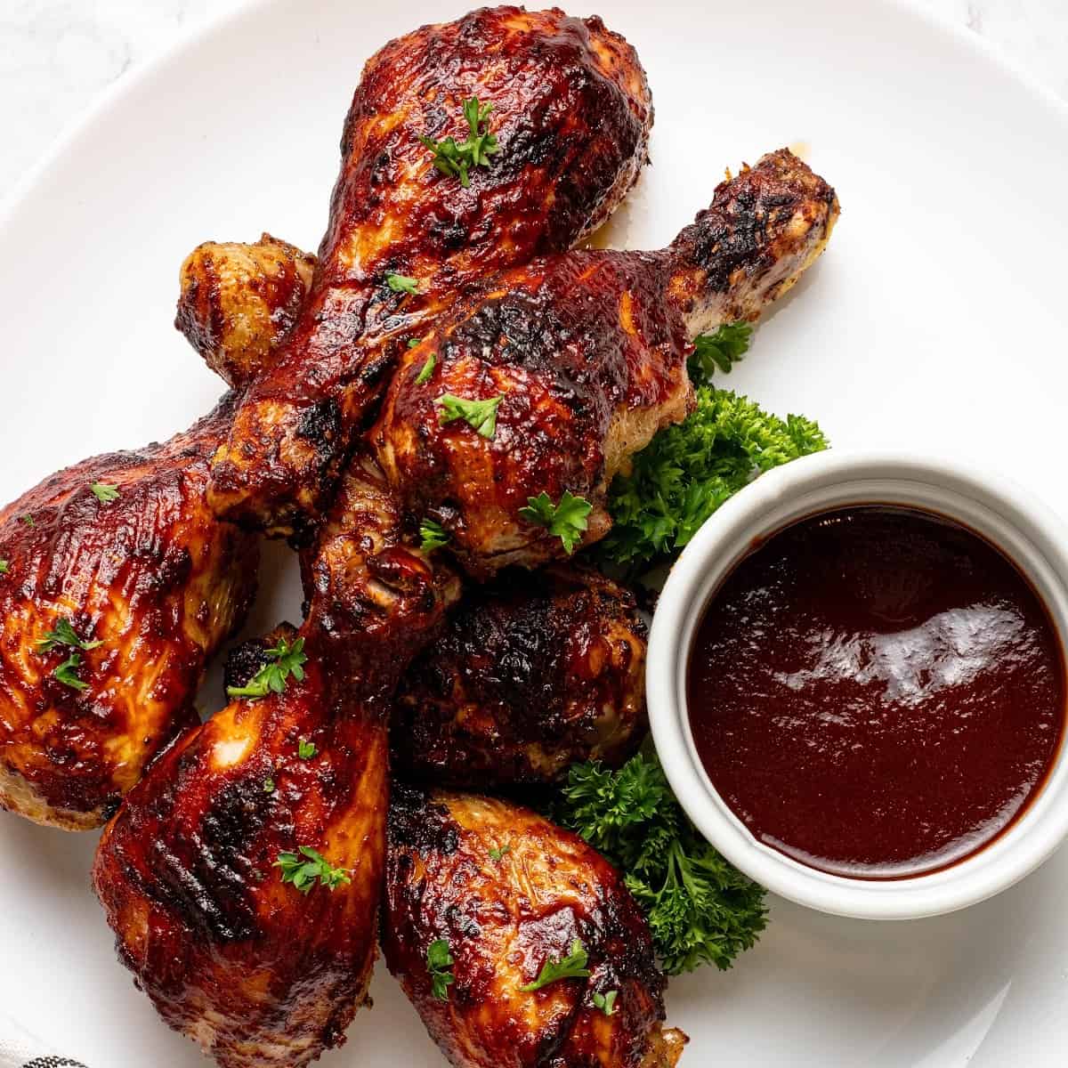 Air Fryer BBQ Chicken Drumsticks Dr. Davinah s Eats