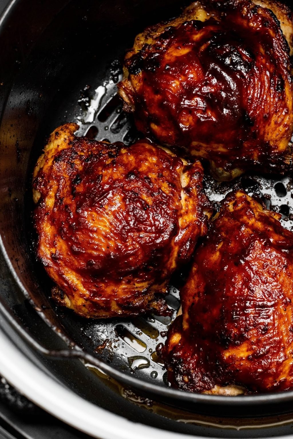 Air Fryer BBQ Chicken Thighs Dr. Davinah's Eats