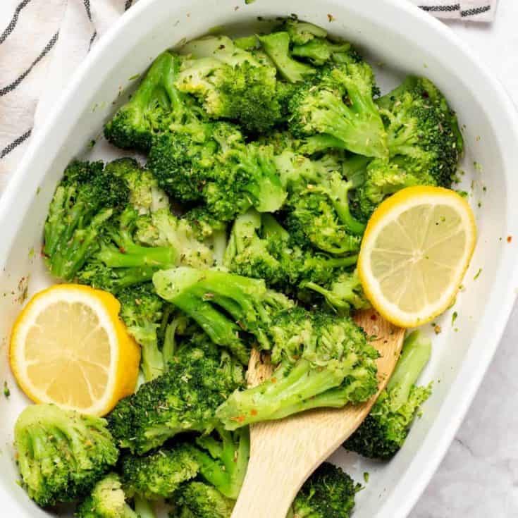 Air Fryer Frozen Broccoli Dr. Davinah's Eats