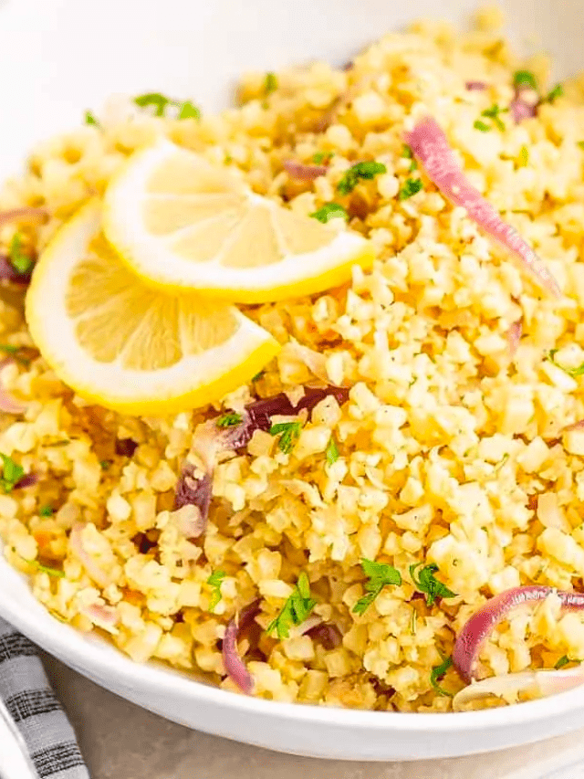 Easy Cauliflower Rice Pilaf Recipe Story Dr. Davinah's Eats