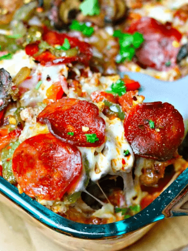 Keto Crustless Pizza Casserole Recipe Story Dr. Davinah's Eats