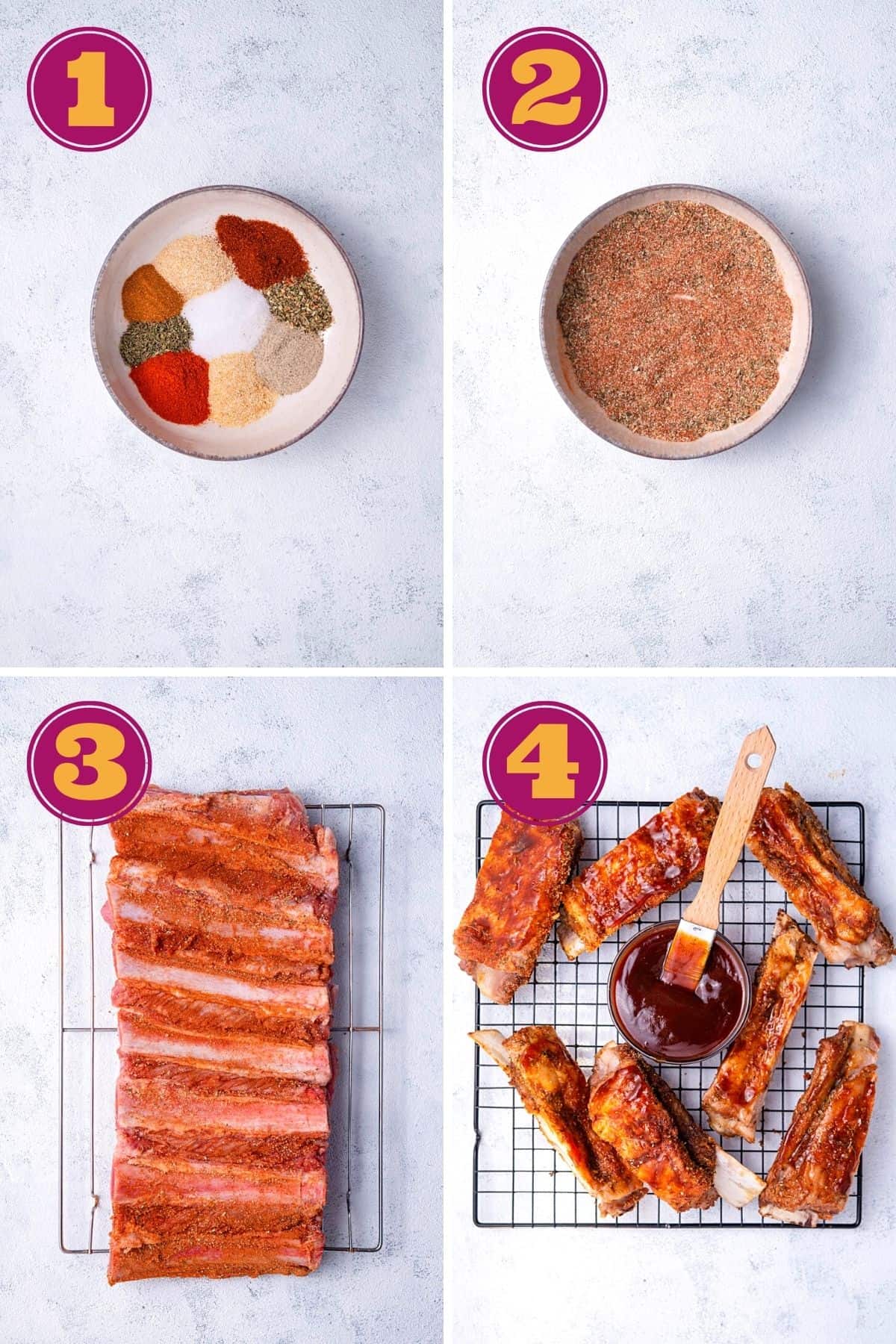 step-by-step instructions for how to make air fryer ribs