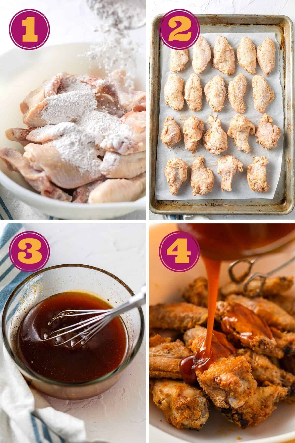 steps to make Honey Sesame Ghost Pepper Wings