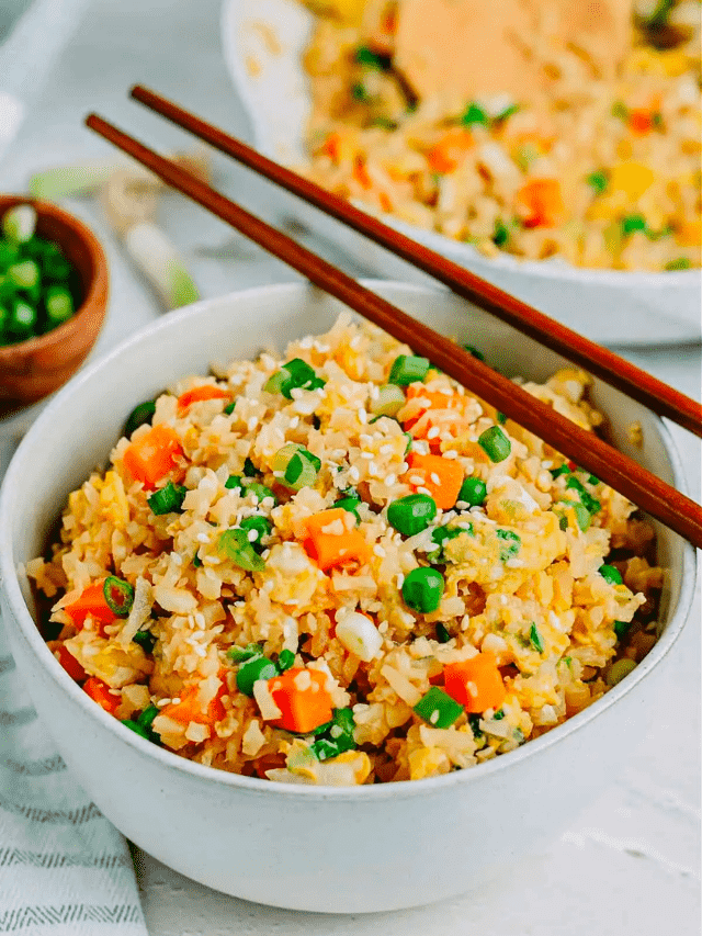 Low Carb Keto Cauliflower Fried Rice Recipe Story Dr. Davinah's Eats