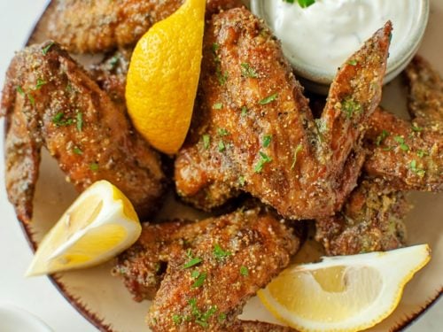 Opening Galanz Microwave & Air Fryer combo, Air Fried Lemon Pepper Wings 