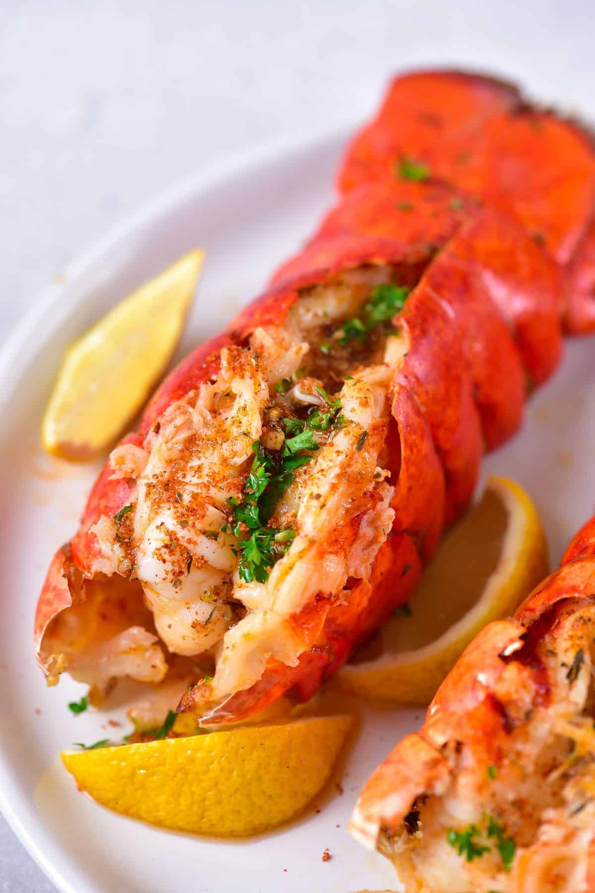 Air Fryer Lobster Tails - Dr. Davinah's Eats