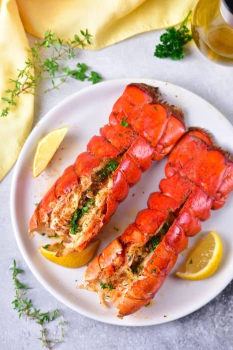 Air Fryer Lobster Tails - Dr. Davinah's Eats