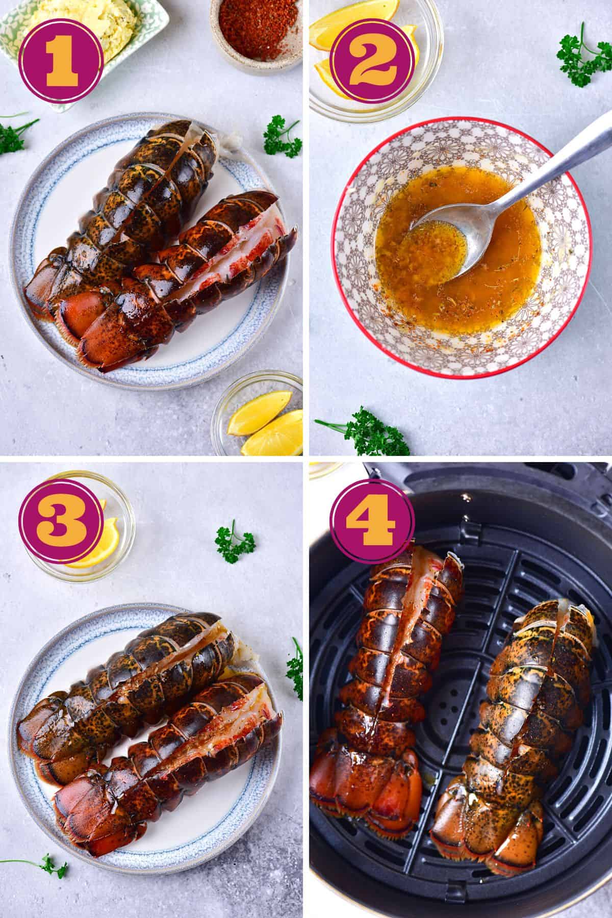 steps to cook Lobster Tails