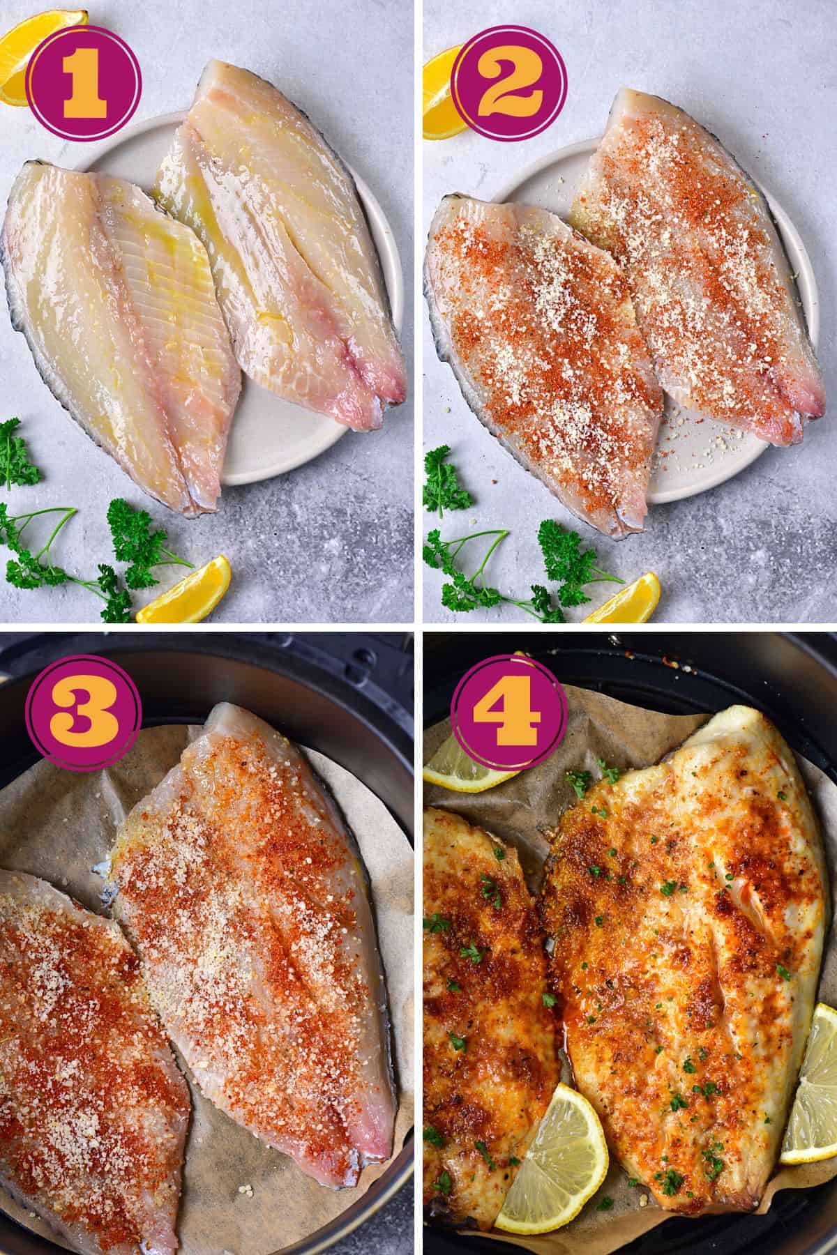 step-by-step instructions how to cook tilapia in an air fryer