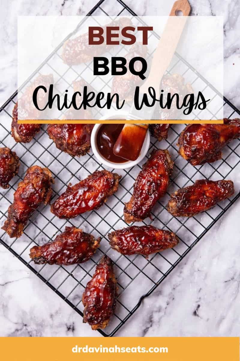 a poster with a picture of bbq chicken wings that says, "best bbq chicken wings"