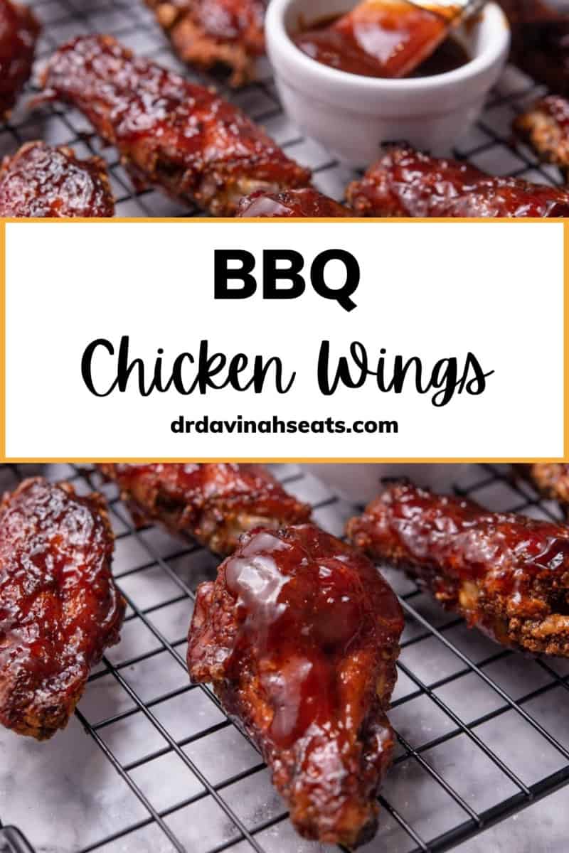 a poster with a picture of bbq chicken wings that says, "bbq chicken wings"