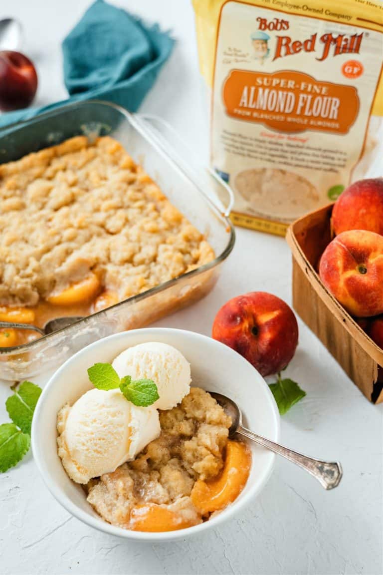 Keto Peach Cobbler Recipe Dr. Davinah's Eats