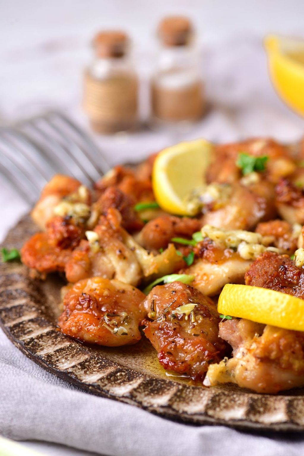 Air Fryer Garlic Butter Chicken Bites Dr. Davinah's Eats