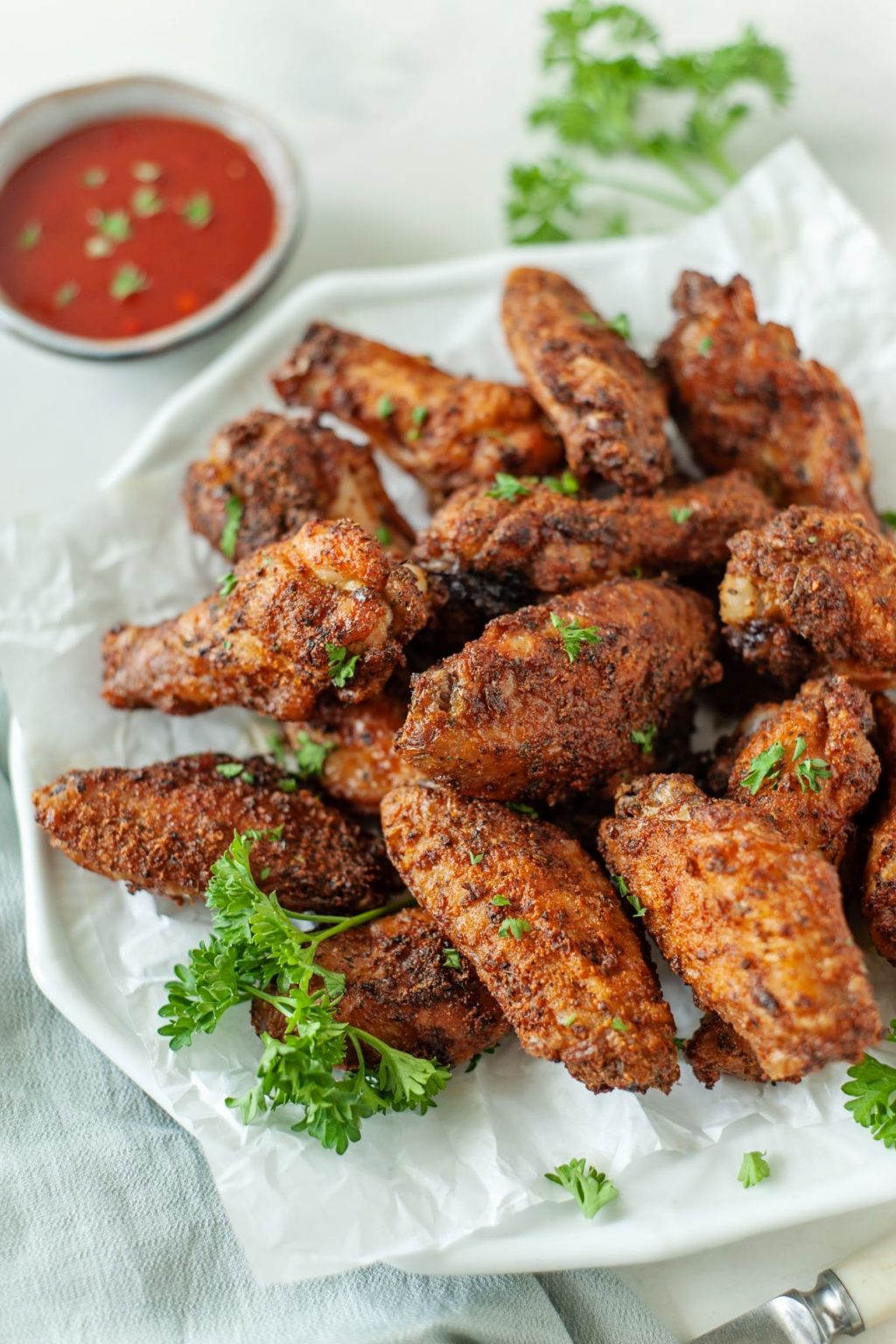 Crispy Air Fryer Old Bay Chicken Wings Dr. Davinah's Eats