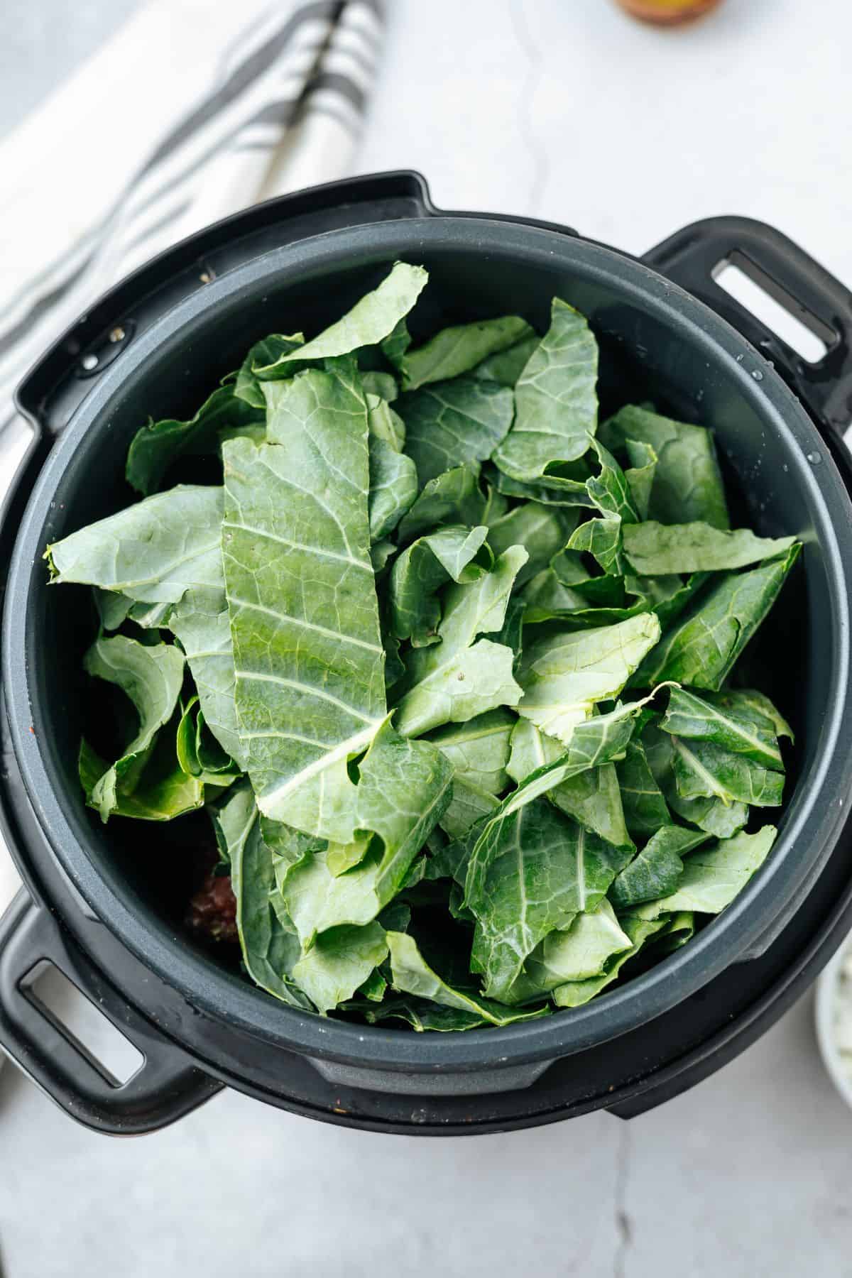 Crockpot Collard Greens Recipe - Dr. Davinah's Eats