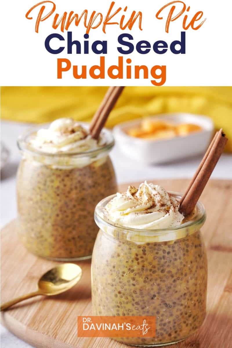 pinterest image for pumpkin pie chia seed pudding