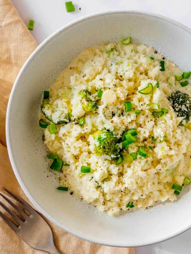 Cauliflower Rice Risotto Story Dr. Davinah's Eats