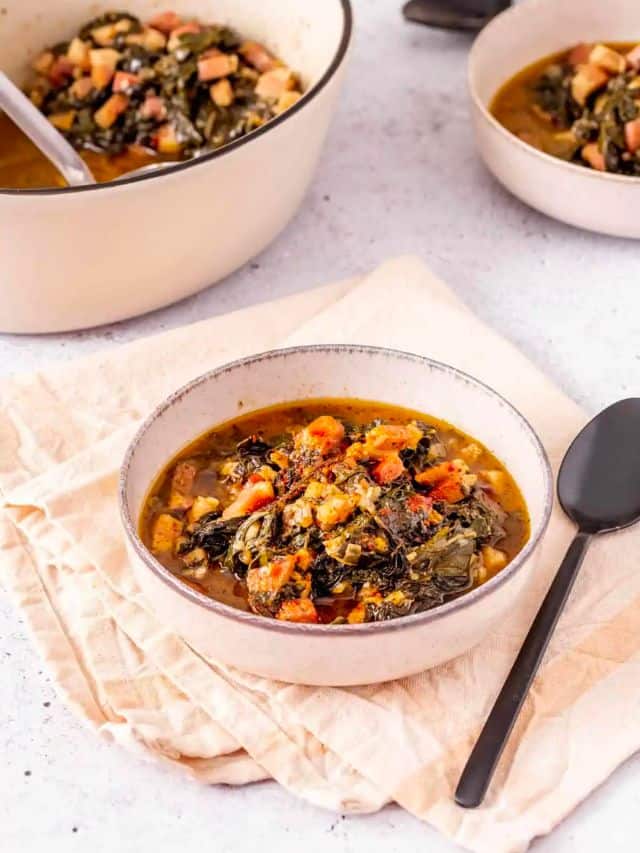 Easy Collard Greens with Bacon Story Dr. Davinah's Eats