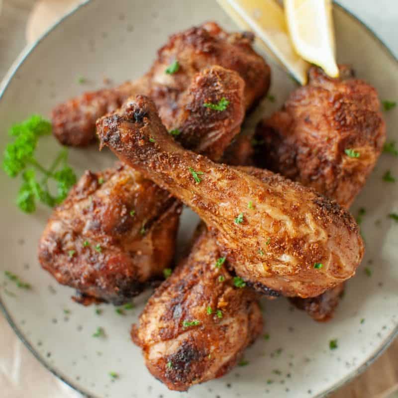 Crispy Air Fryer Chicken Legs | Dr. Davinah’s Eats