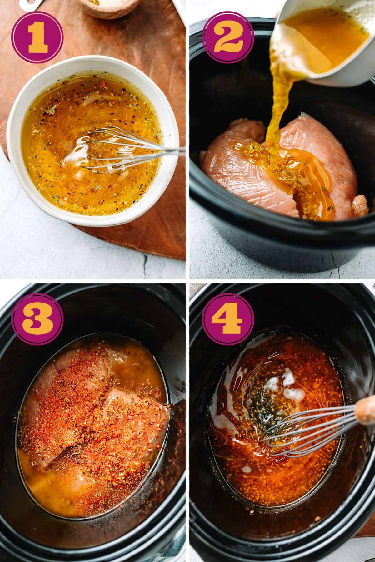 step-by-step instructions for how to make Turkey Tenderloin in a crockpot