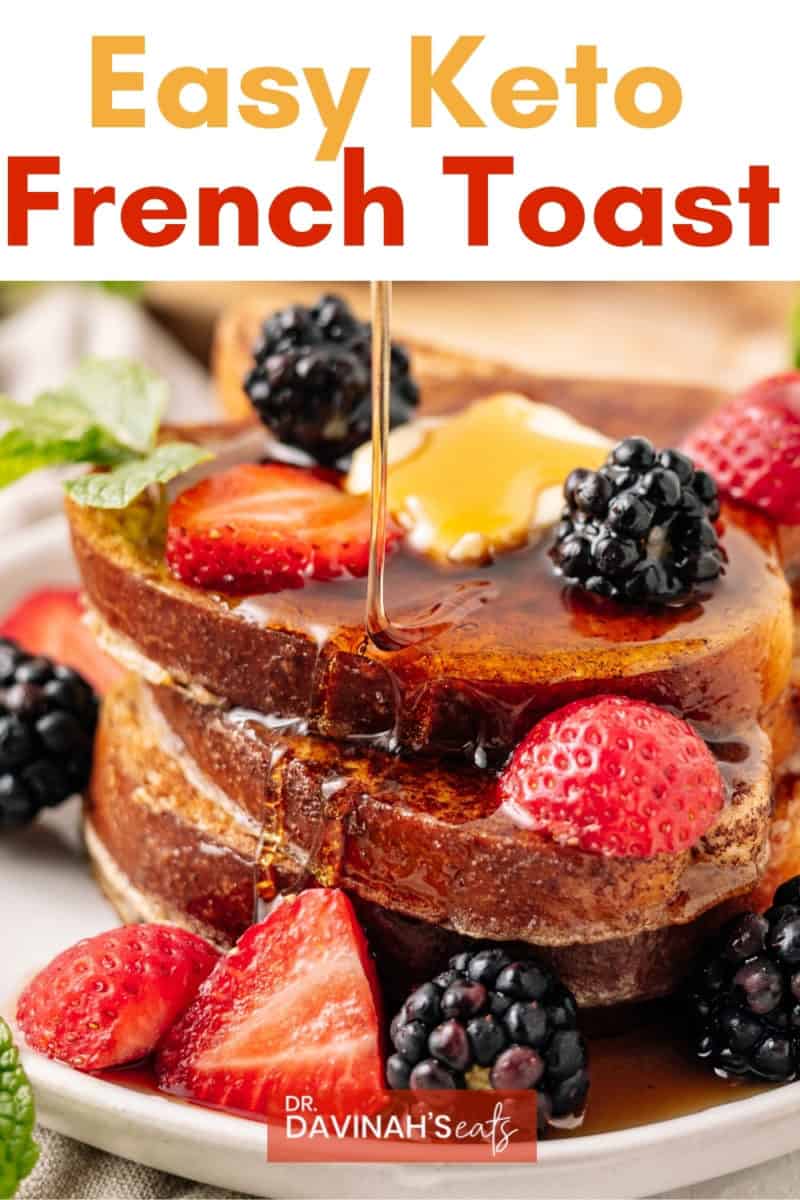 pinterest image for keto French toast