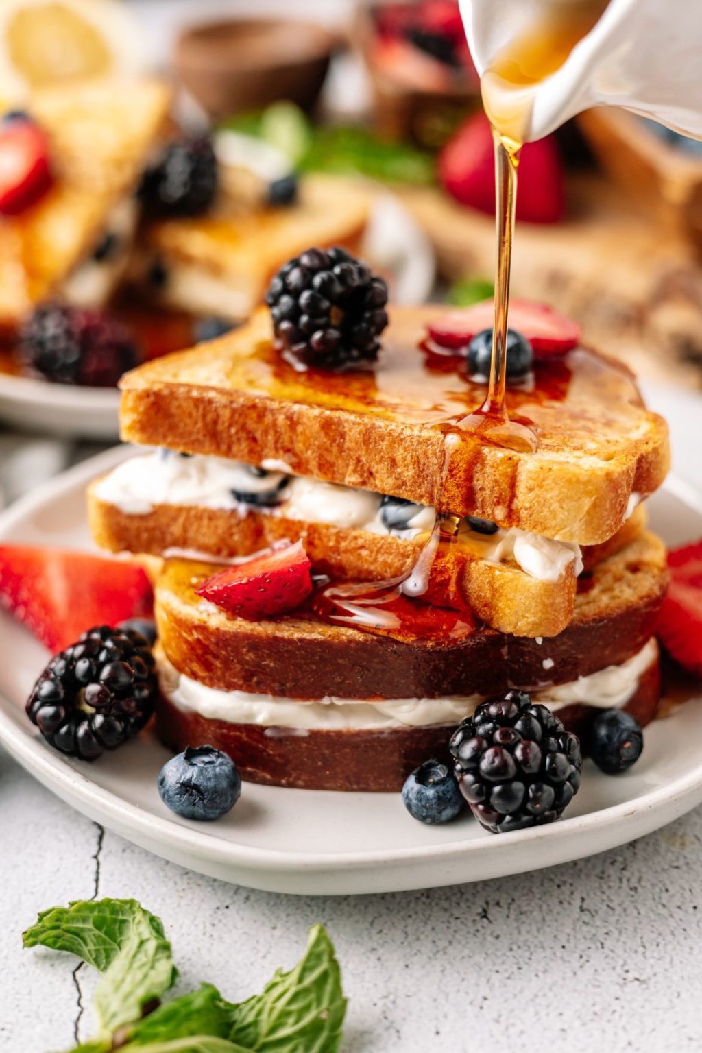 Healthy Stuffed French Toast with Cream Cheese Dr. Davinah's Eats