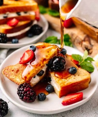 healthy stuffed french toast